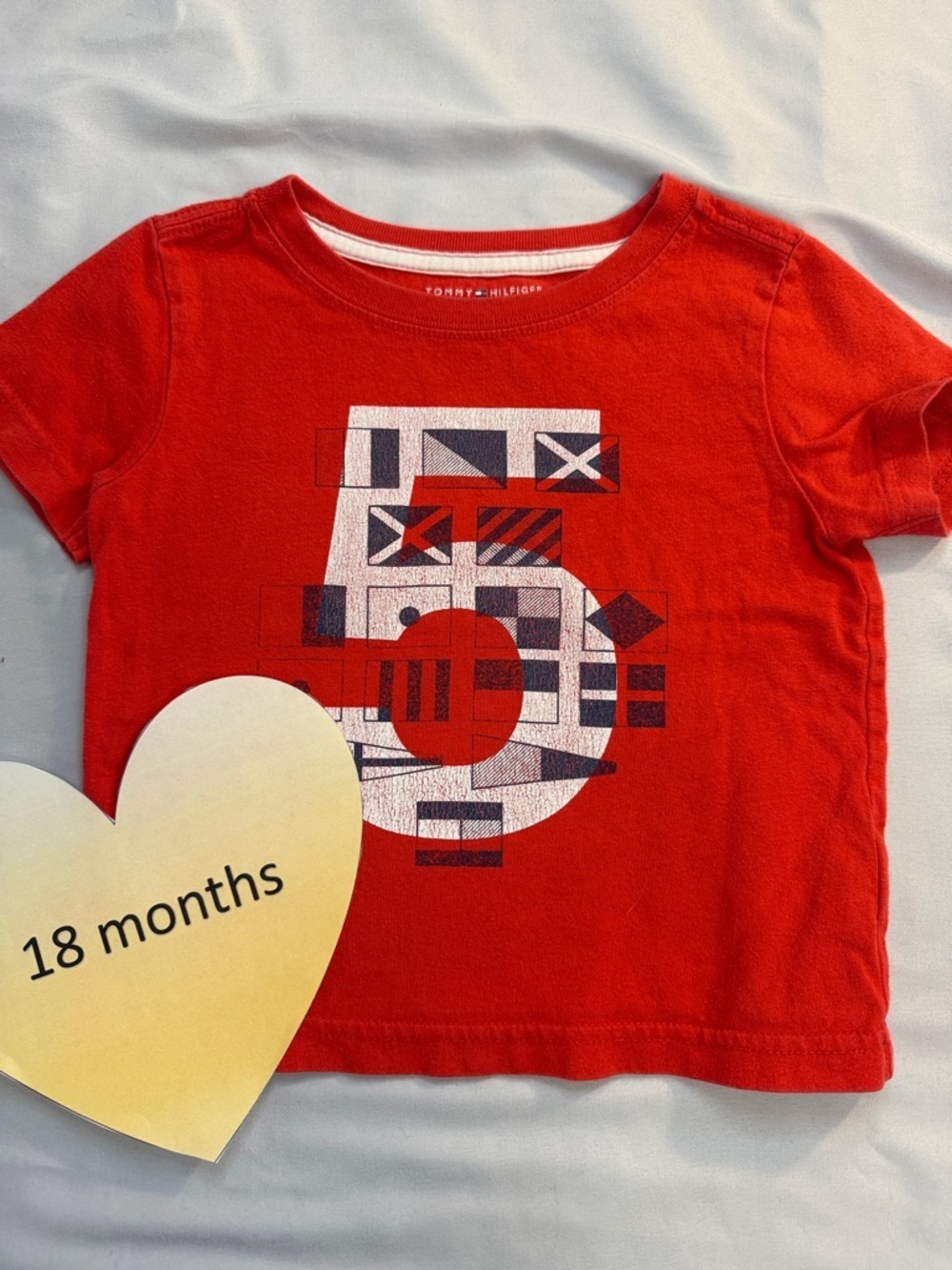 Tommy Hilfiger Short Sleeve Tee with Vintage style Graphic